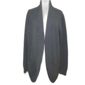 Kirundo Waffle Knit Cardigan Gray Size XL